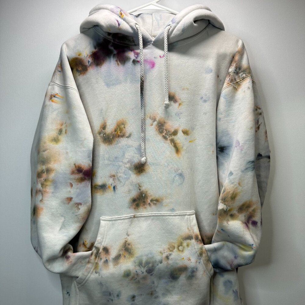 New heavy weight hoodie, hand dyed sweatshirt